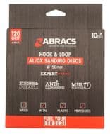 Abracs Hook & Loop Disc - Pack 10 150mm x 120g