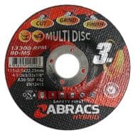Abracs Hybrid 3in1 115x2.5x22 - 115mm x 2.5mm x 22.23mm 3-in-1 Multi-Purpose Cut, Grind & Finish Disc