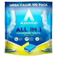 Astonish All In 1 Dishwasher Tablets - 100 Tabs
