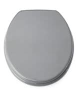 Blue Canyon MDF Toilet Seat With Stainless Steel Hinges - Grey