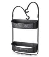 Blue Canyon Shower Caddy Double Hang - Black