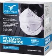 Glenwear FFP3 Valved Respirator - Pack Of 10