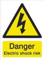 House Nameplate Co Danger Electric Shock Risk - 15x20cm