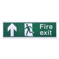 House Nameplate Co Fire Exit with Arrow Forward - Forward Arrow