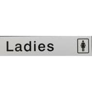 House Nameplate Co Metal Effect Ladies - 5x22.5cm