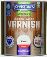 Johnstone's Indoor Wood Varnish - Clear Gloss - 750ml