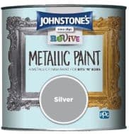 Johnstone's Metallic Paint 375ml - Silver