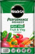 Miracle-Gro® Performance Organic Peat Free Fruit & Veg Compost - 40L