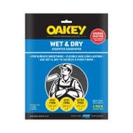 Norton Oakey Flexible Wet & Dry Paper - 275 x 225mm - Assorted (1 x C, 2 x M, 1 x F)