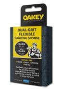 Oakey Dual-Grit Flexible Sanding Sponge - 90 x 65 x 25mm - Coarse/Very Coarse