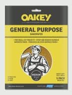 Oakey General Purpose Sandpaper 5 Pack - Medium 280 x 230mm