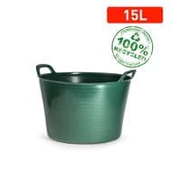Plasticforte Recycled Flexi Tub - 15L Green