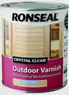 Ronseal Crystal Clear Outdoor Varnish 750ml - Satin