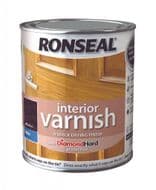 Ronseal Interior Varnish Satin 750ml - Walnut