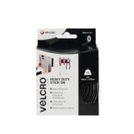 VELCRO® Brand Heavy Duty Stick On Tape - 50mm x 1m Black