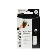VELCRO® Brand Stick On Giant Coins - 45mm White 6 Pack