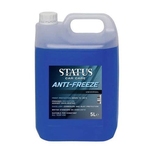 Status Car Care Blue -36 C Frost Protection Concentrate Antifreeze Coolant 5L 5 Litre