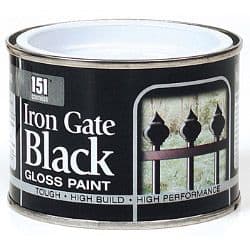 151 Coatings Iron Gate Gloss Paint - Black / 180ml