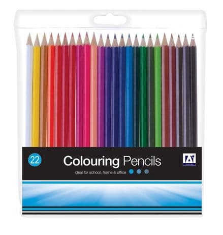 A Star Assorted Colouring Pencils - Pack 22