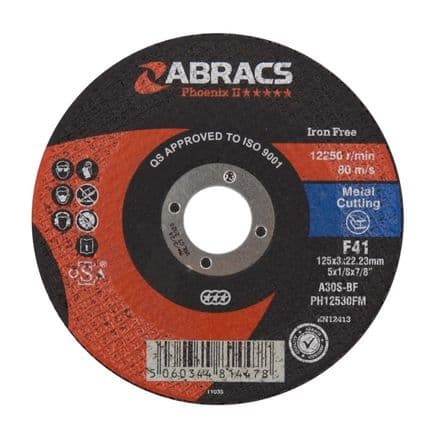 Abracs Cutting Disc - 125x3x22mm