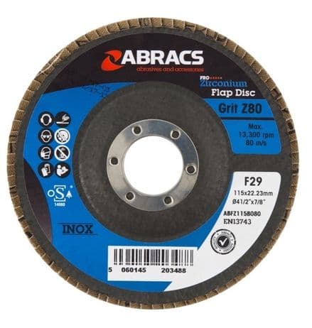 Abracs Flap Disc 115mm - 80g