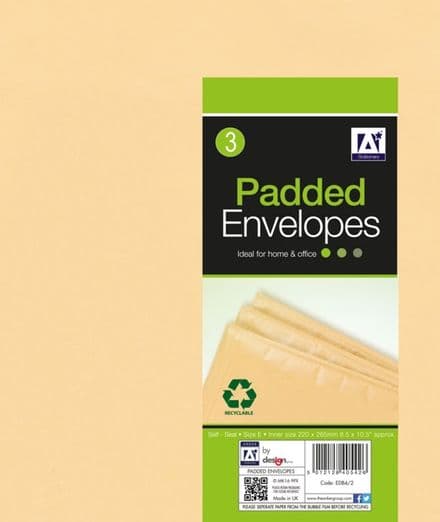 Anker Padded Brown Envelopes - 240 x 275 Pack 3