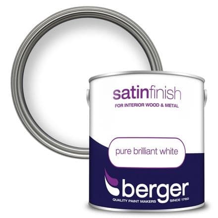 Berger Satin Finish 2.5L - Pure Brilliant White