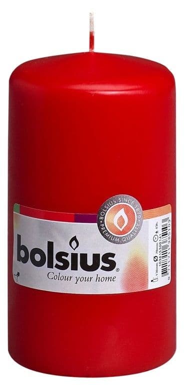 Bolsius Pillar Candle 130/70 - Red