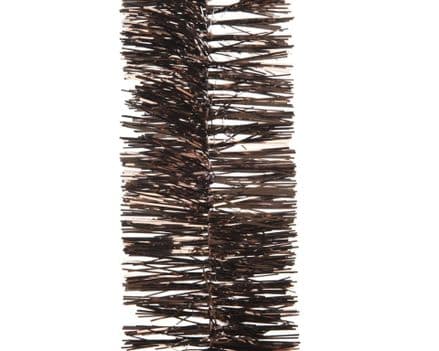 Deco 4 Ply Shiny Tinsel Garland - 270cm Dark Chocolate