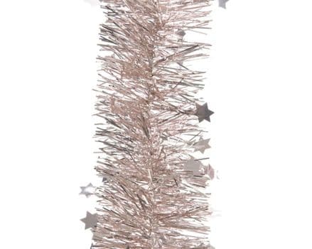 Deco 4 Ply Star Garland Tinsel - 270cm Blush Pink