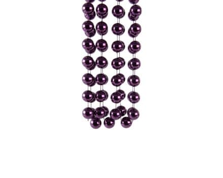 Deco Plastic Bead Garland 2 x 270cm - Petunia Purple