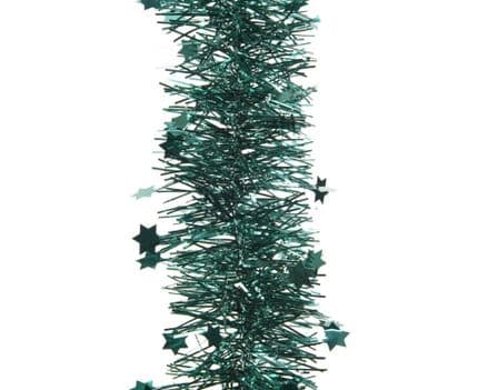 Deco Star Garland 4 Ply Tinsel - 270cm Emerald Green