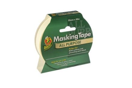 Duck Tape All Purpose Masking Tape - Beige 25mm x 50m