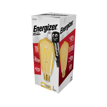 Energizer Filament LED ST64 E27 Dimmable - 5w 470lm