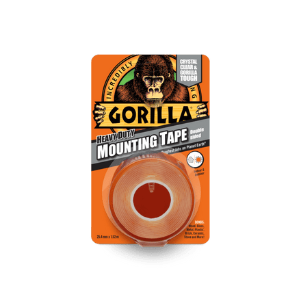 Gorilla Mounting Tape - 1.5m Clear