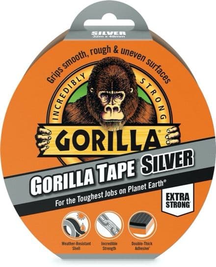 Gorilla Tape Silver - 48mm x 32m