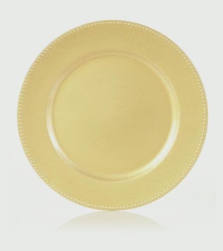 Premier 33cm Gold Bead Edge Charger Plate In Cdu - 33cm