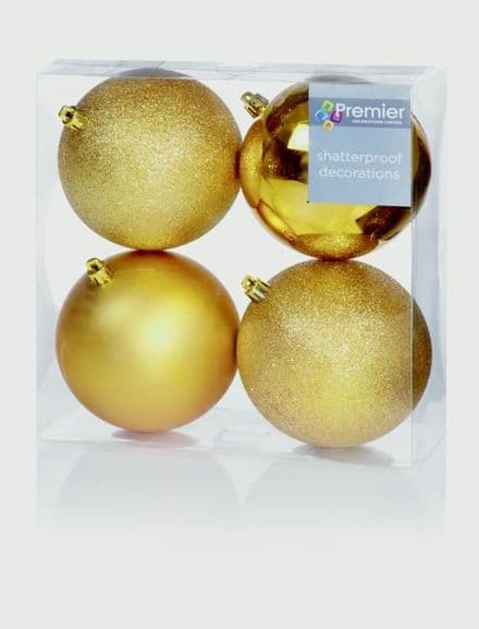 Premier 4 X 100mm Gold Multi Finish Balls - Pk/4