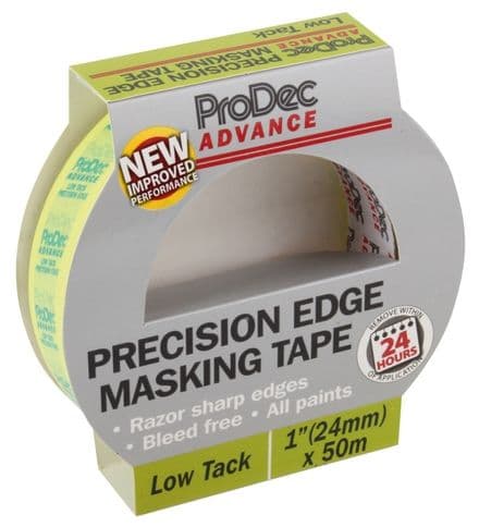 ProDec Advance Precision Edge Masking Tape - 24mm x 50m Low Tack