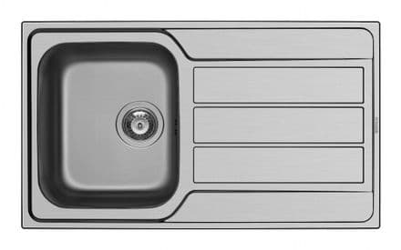 Pyramis Athena Stainless Steel Single Bowl Sink & Tap - 860 x 500mm