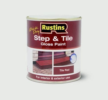 Rustins Quick Drying Step Tile Red - 500ml
