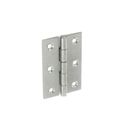 Securit 5050 Steel Narrow Butt Hinges Self Colour - 50mm Pack 20