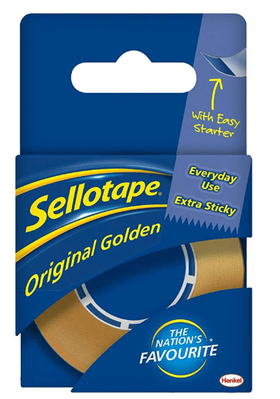 Sellotape Original Golden Tape - 18mm x 25m