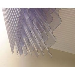 Vistalux Lightweight Clear Corrugated PVC - 3" x 30" x 10ft (3050mm)