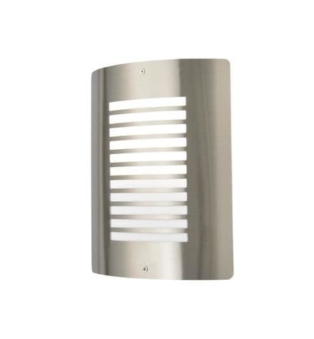 Zink Slatted Wall Light - Stainless Steel