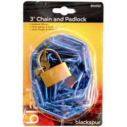 Blackspur Chain & Padlock - 3"