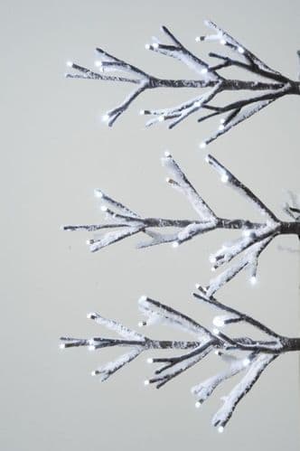 Kaemingk LED 3 Mini Xmas Trees with Snow - 25cm