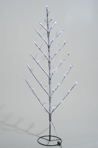 Kaemingk LED Balcony Tree with Snow - 120cm