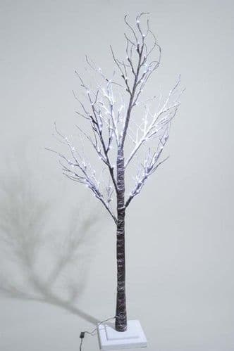 Kaemingk LED Tree With Snow - 160cm Cool White