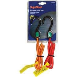 SupaTool Bungee Cord Set with Plastic Hooks - 1200mm x 8mm